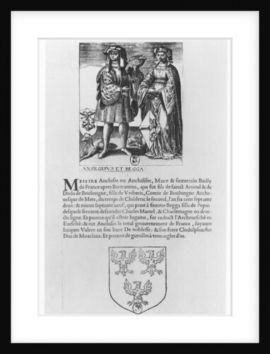 Ansegisel and his wife Begga by School French
