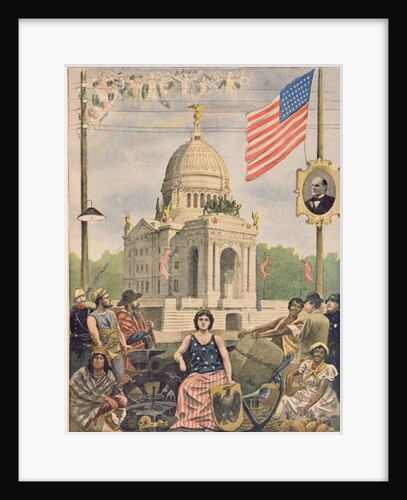 The American pavilion at the Universal Exhibition of 1900, Paris by French School
