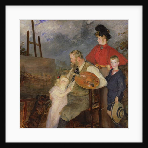 The Painter Thaulow and his Children, or The Thaulow Family, 1895 by Jacques-Emile Blanche