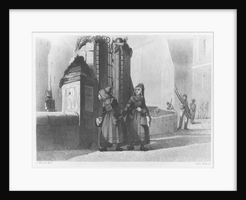 Arrival of the Duchess of Berry in Nantes, 1820 by French School