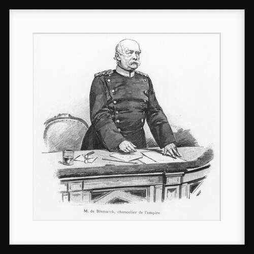 Otto von Bismarck, Chancellor of the Empire at the Tribune of the Reichstag, 1889 by French School