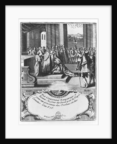 The Coronation of Charles the Bald in 875 by French School