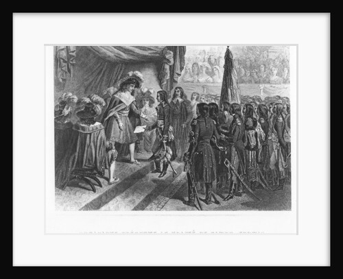 Napoleon Bonaparte presenting the Treaty of Campo Formio by Denis Auguste Marie (after) Raffet