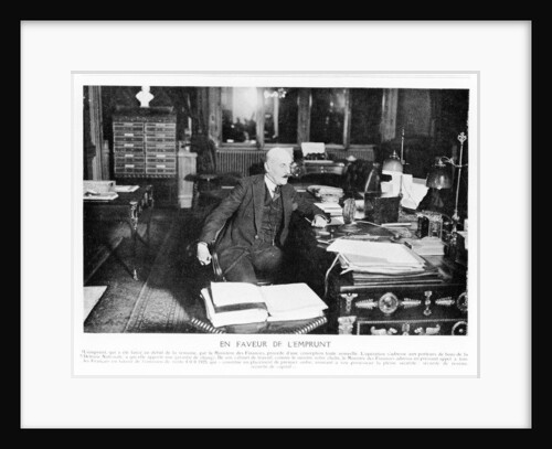 Joseph Caillaux speaking on the radio in 1925 by French Photographer