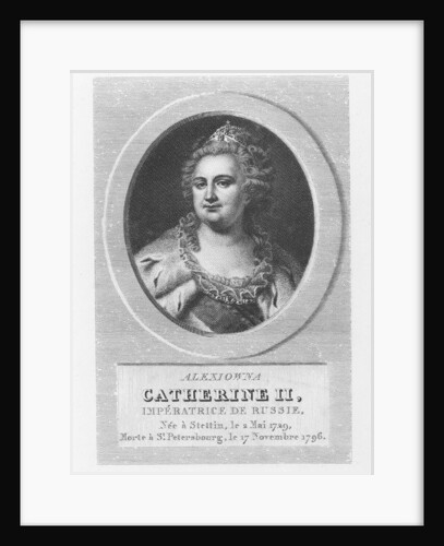 Catherine II of Russia by French School