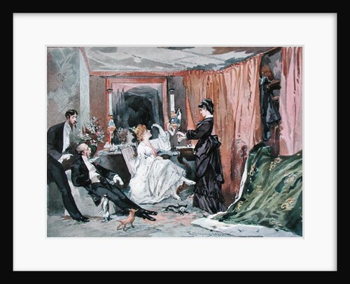 The Dressing Room of Hortense Schneider at the Theatre des Varietes, 1873 by Edmond Morin