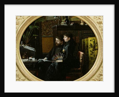 Alphonse Daudet and his Wife in their Study, 1883 by Louis Montegut