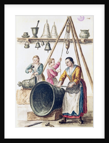 Venetian Bellmaker's Shop by Jan van Grevenbroeck