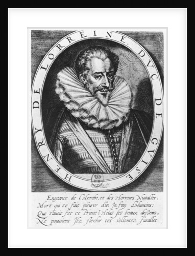 Henri de Lorraine, Duc de Guise by Thomas de Leu