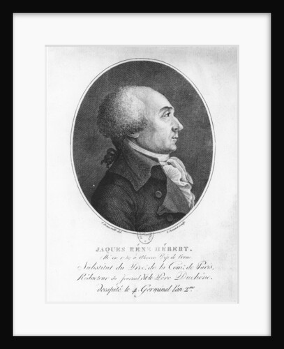 Jacques René Hébert by Francois (after) Bonneville