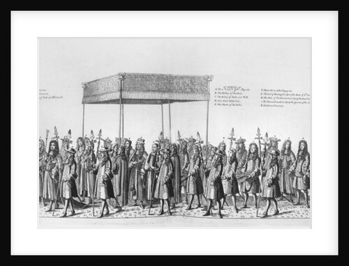 Procession for the Coronation of James II of England by English School
