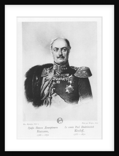 Count Pavel Dmitrievich Kiselyov by Franz Kruger
