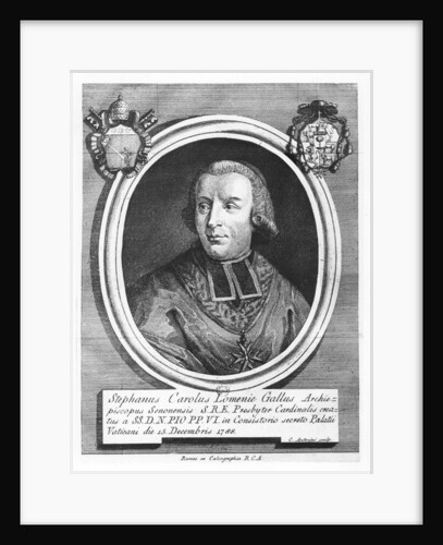 Étienne-Charles of Loménie de Brienne by Carlo Antonini