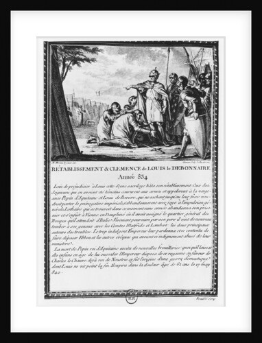 Louis I, the Pious or the Debonaire by Jean Michel the Younger (after) Moreau