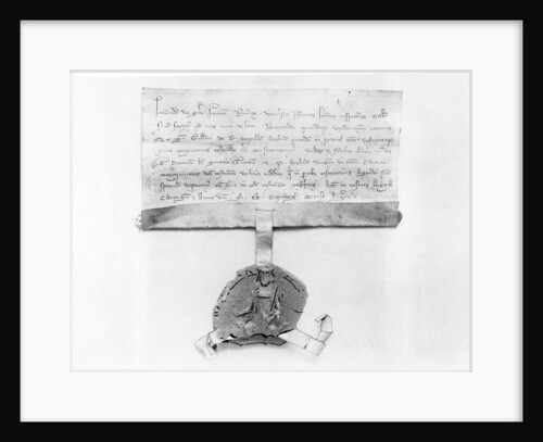 The last codicil of Louis IX, written August 1270 by French School