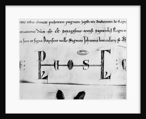 Monogram of Louis IX by French School
