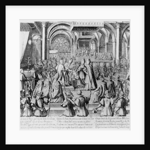 Coronation ceremony of Louis XIII in Reims, 17 October 1610 by Thomas de Leu