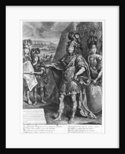 Louis XIV giving orders to fortify the borders by French School