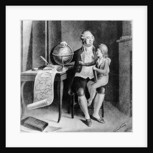 Louis XVI teaching geography to the Dauphin by French School