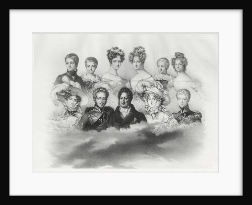 Louis-Philippe I and his family in 1830 by French School