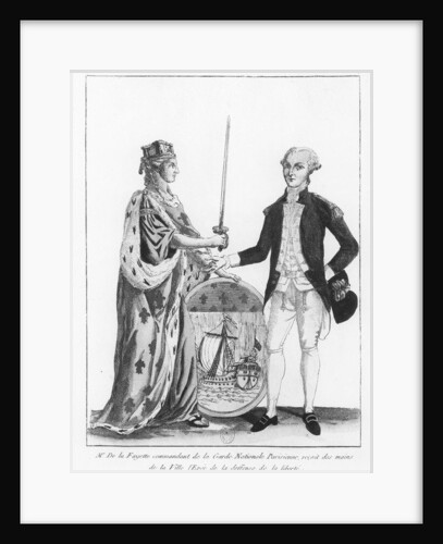 Marquis de La Fayette by French School