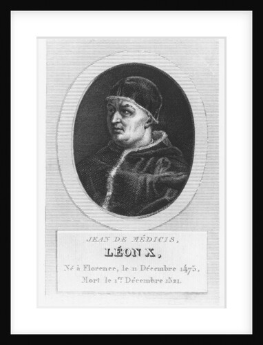 Pope Leo X, Giovanni di Lorenzo de Medici by French School