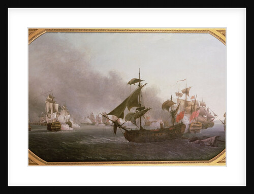 Naval Combat off the Isle of Grenada, 6th July 1779, 1788 by Jean-Francois Hue
