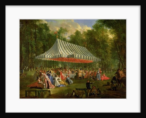 Festival Given by the Prince of Conti to the Prince of Brunswick-Lunebourg at l'Isle-Adam, 1766 by Michel Barthelemy Ollivier