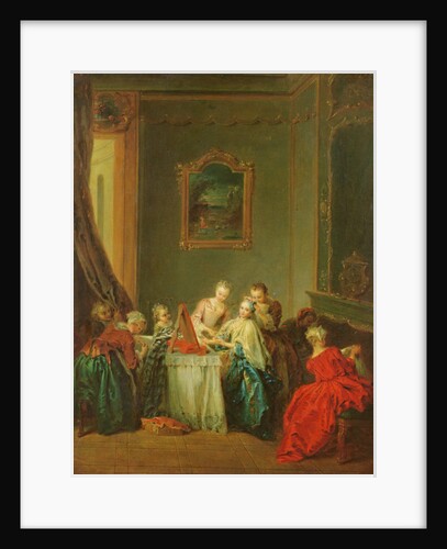 The Toilet: Young woman at her Dressing Table by Jean-Baptiste Joseph Pater