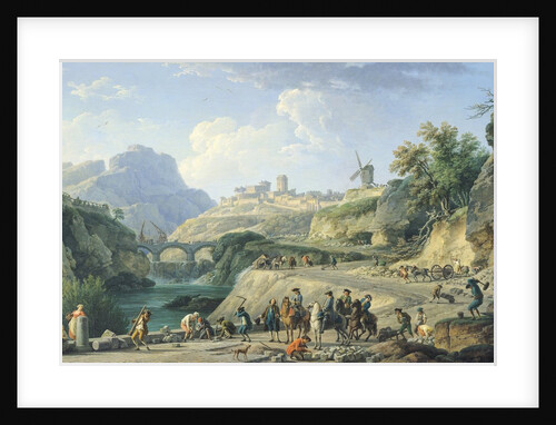 The Construction of a Road, 1774 by Claude Joseph Vernet