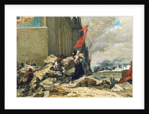 Burning of the Tuileries, 1871 by Georges Clairin