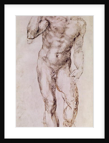 Sketch of David with his Sling, 1503-4 by Michelangelo Buonarroti