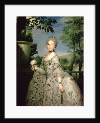 Portrait of Marie-Louise of Bourbon by Anton Raphael Mengs