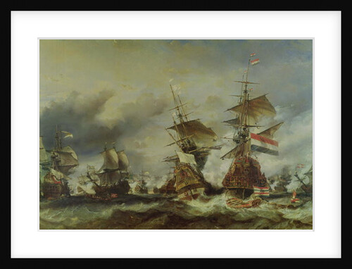 The Battle of Texel, 29 June 1694 by Louis Eugene Gabriel Isabey