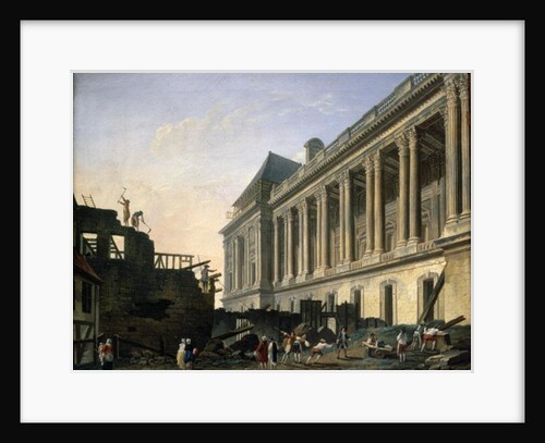 The Clearing of the Louvre colonnade, 1764 by Pierre Antoine Demachy