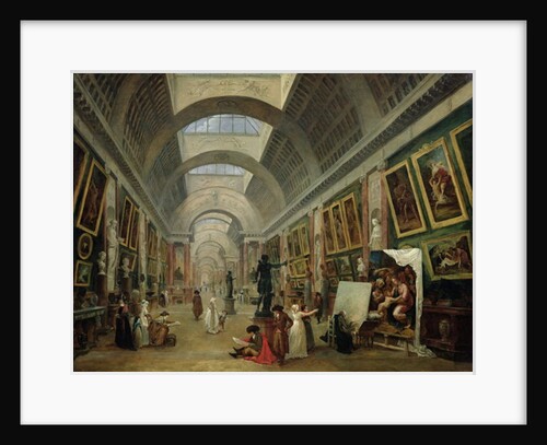 View of the Grand Gallery of the Louvre, 1796 by Hubert Robert