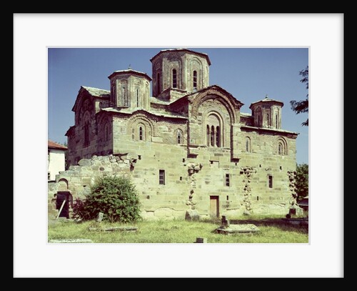 South-west view of the Church of Sveti Djordje, built 1313 by School Macedonian