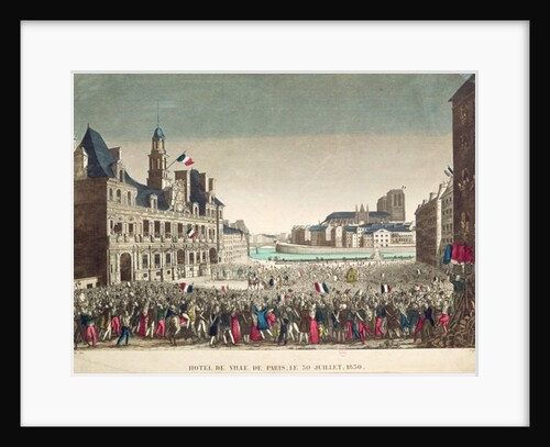 The Arrival of the Duke of Orleans at the Hotel de Ville, 31st July 1830 by Mavski (after)