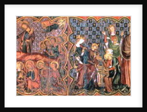 Altar front depicting the Life of the Virgin, c.1300 by French School