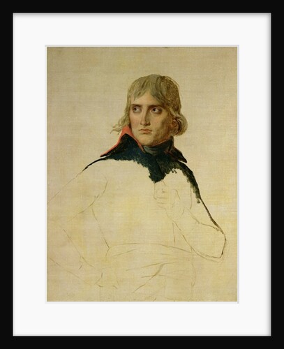 Unfinished portrait of General Bonaparte c.1797-98 by Jacques Louis David