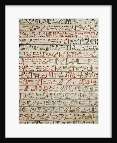 Detail from 'The Book of the Dead' by Egyptian 18th Dynasty