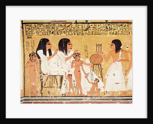 The dead, their family and their servants by Egyptian 20th Dynasty