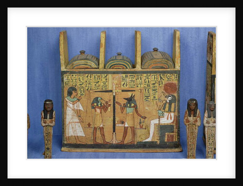 Ushabti casket with a scene of psychostasis, Third Intermediate Period by Egyptian 21st Dynasty