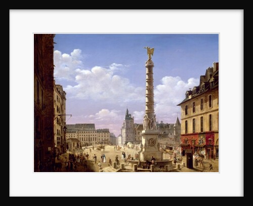 The Fountain in the Place du Chatelet, Paris, 1810 by Etienne Bouhot