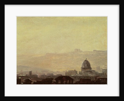 Houses Dominated by a Dome, Rome by Pierre Henri de Valenciennes