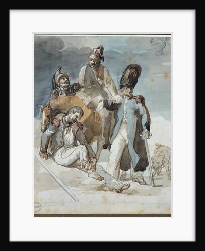 Episode from Napoleon's Retreat from Russia in 1812 by Theodore Gericault