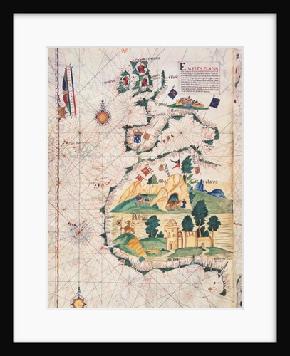 <Map of Great Britain, Europe and North West Africa by Luis Lazaro