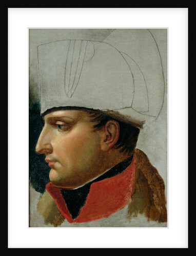 Unfinished Portrait of Napoleon I formerly attributed to Jacques Louis David 1808 by Anne Louis Girodet de Roucy-Trioson