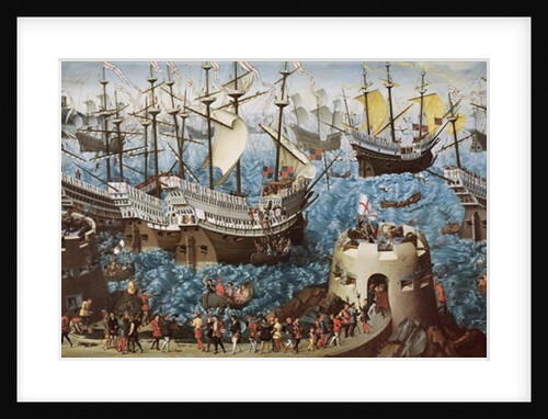 Embarkation of Henry VIII, in 1520, to the Field of the Cloth of Gold by Friedrich Bouterwek