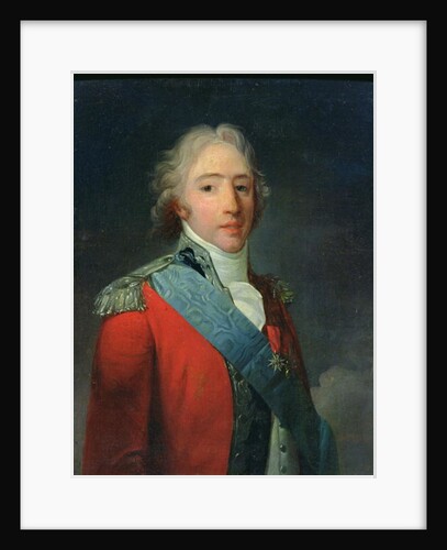 Portrait of Charles of France, Count of Artois, future Charles X King of France and Navarre by Henri-Pierre Danloux